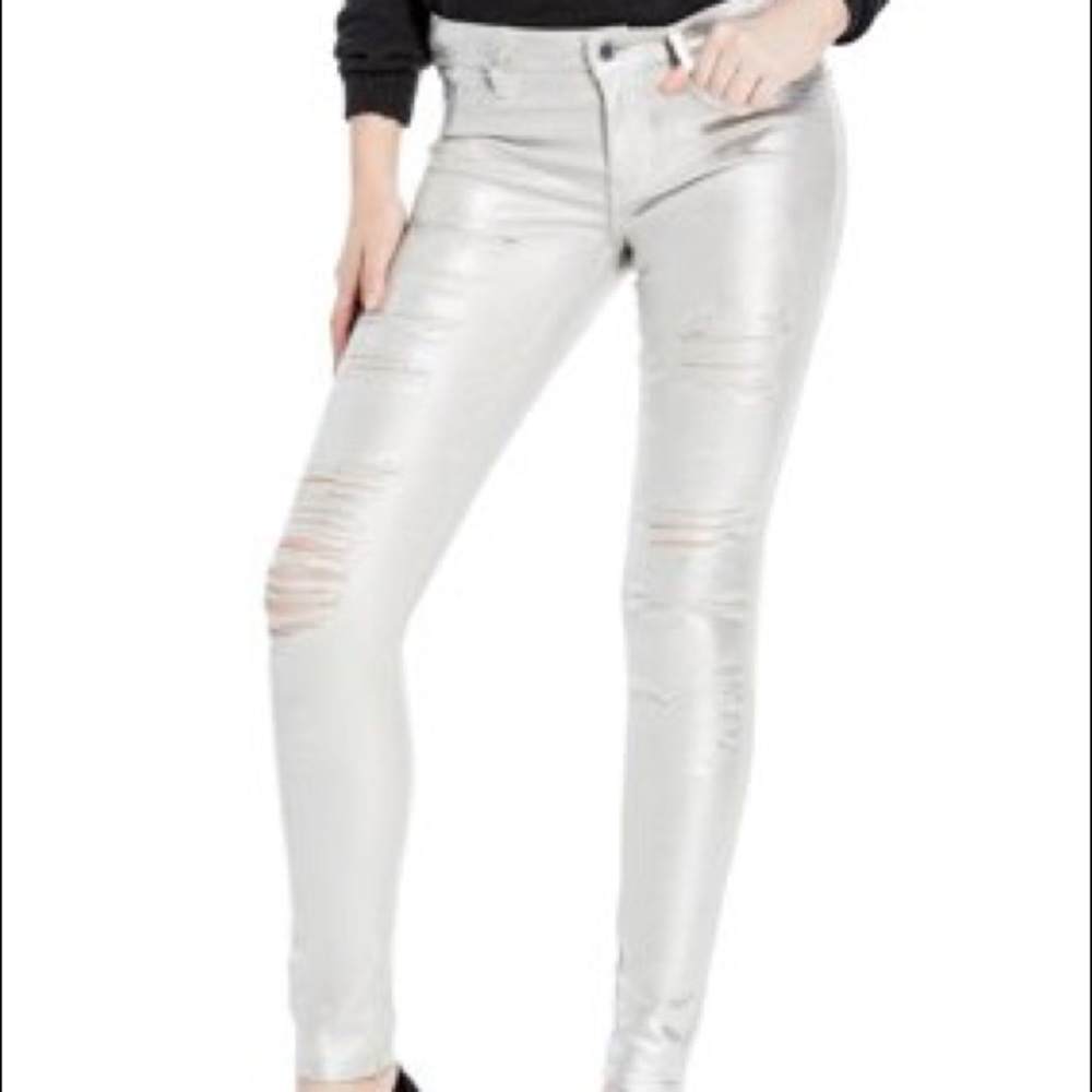 🖤GUESS METALLIC DESTROYED JEANS🖤